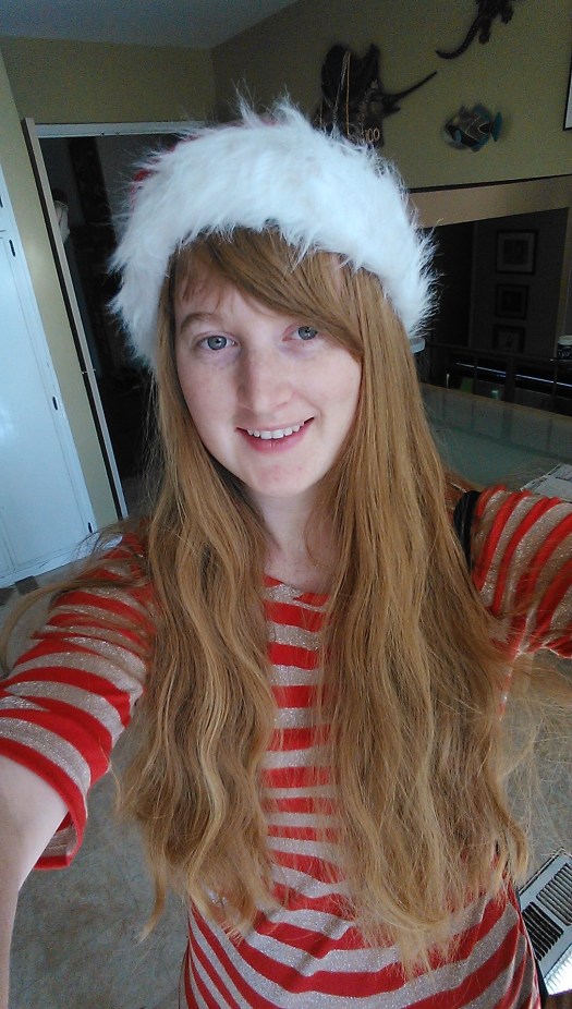 My friend Katie says I need to take more selfies, so here's a particularly festive one. Enjoy (what's left of) your holiday!